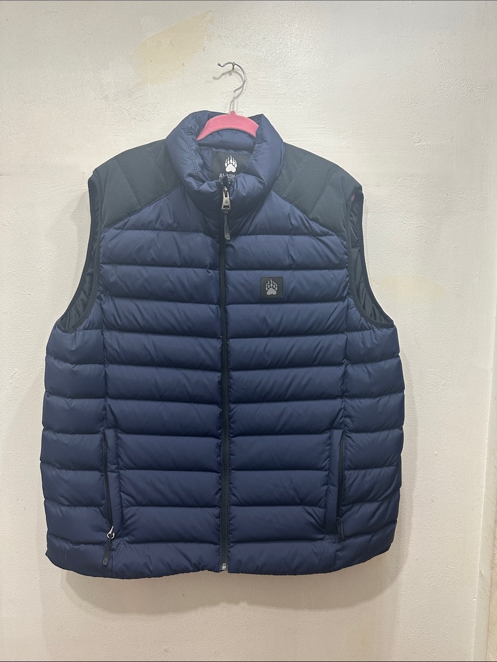 Men’s XL Duluth Trading Co Alaskan HardGear Navy Boreal Cordura Down Vest